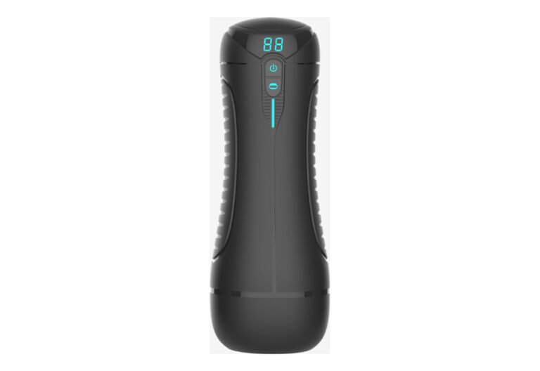 Product image of One Button Boost Suction Vibration Heating LCD Display Male Masturbator, SKU AYW-ALL0078