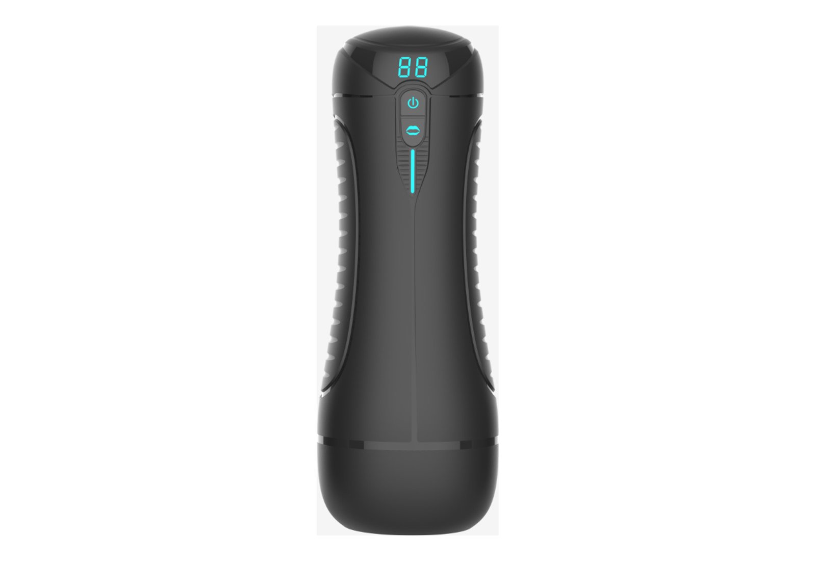 One Button Boost Suction Vibration Heating LCD Display Male Masturbator