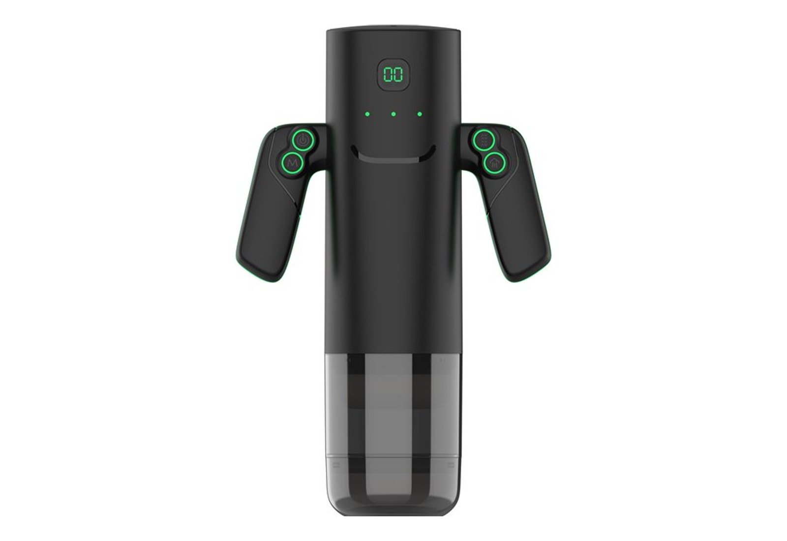 Suction Vibration Heating Handle Style Male Masturbator