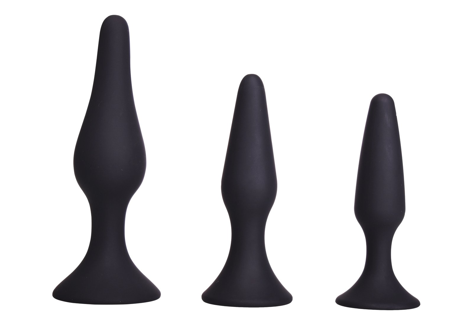 Suction Cup Butt Plug 3 Piece Set
