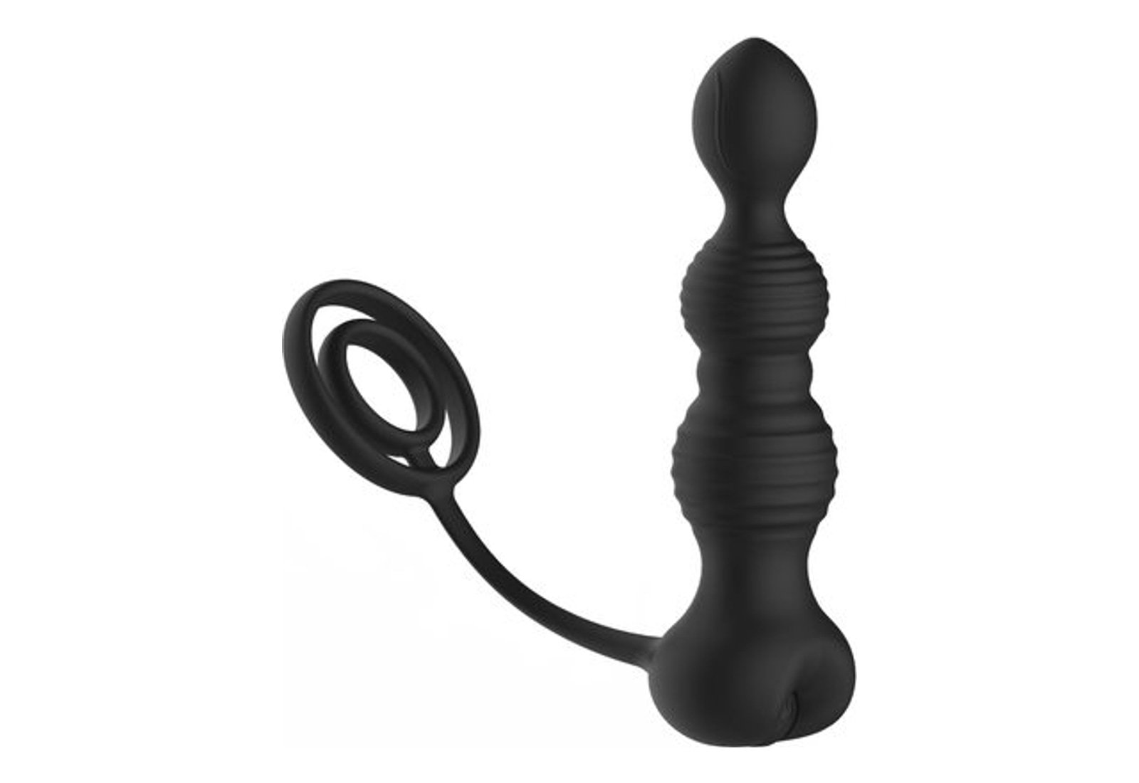 Remote Controlled Vibration Double Ring Anal Beads