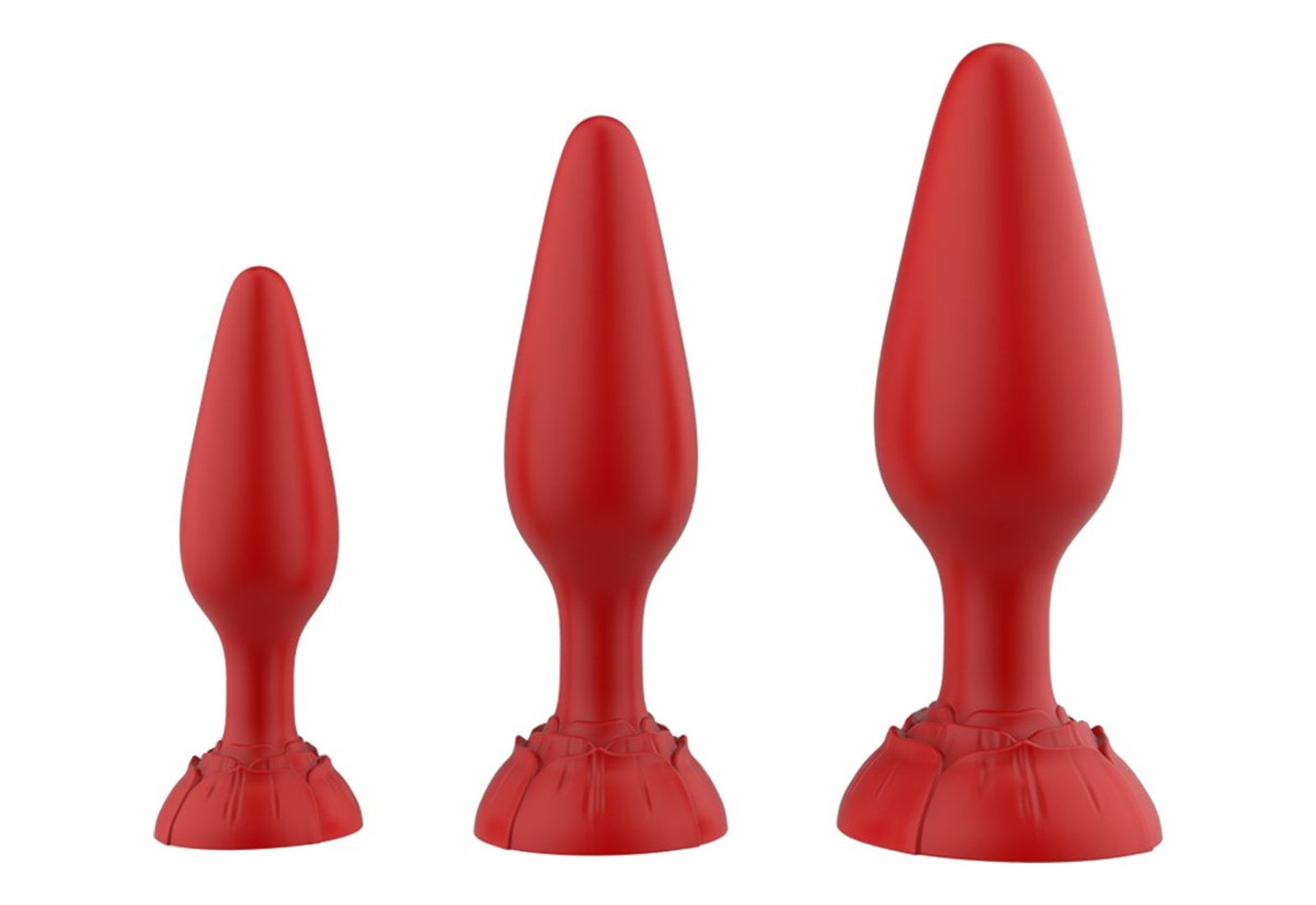 Rose Butt Plug 3 Piece Set