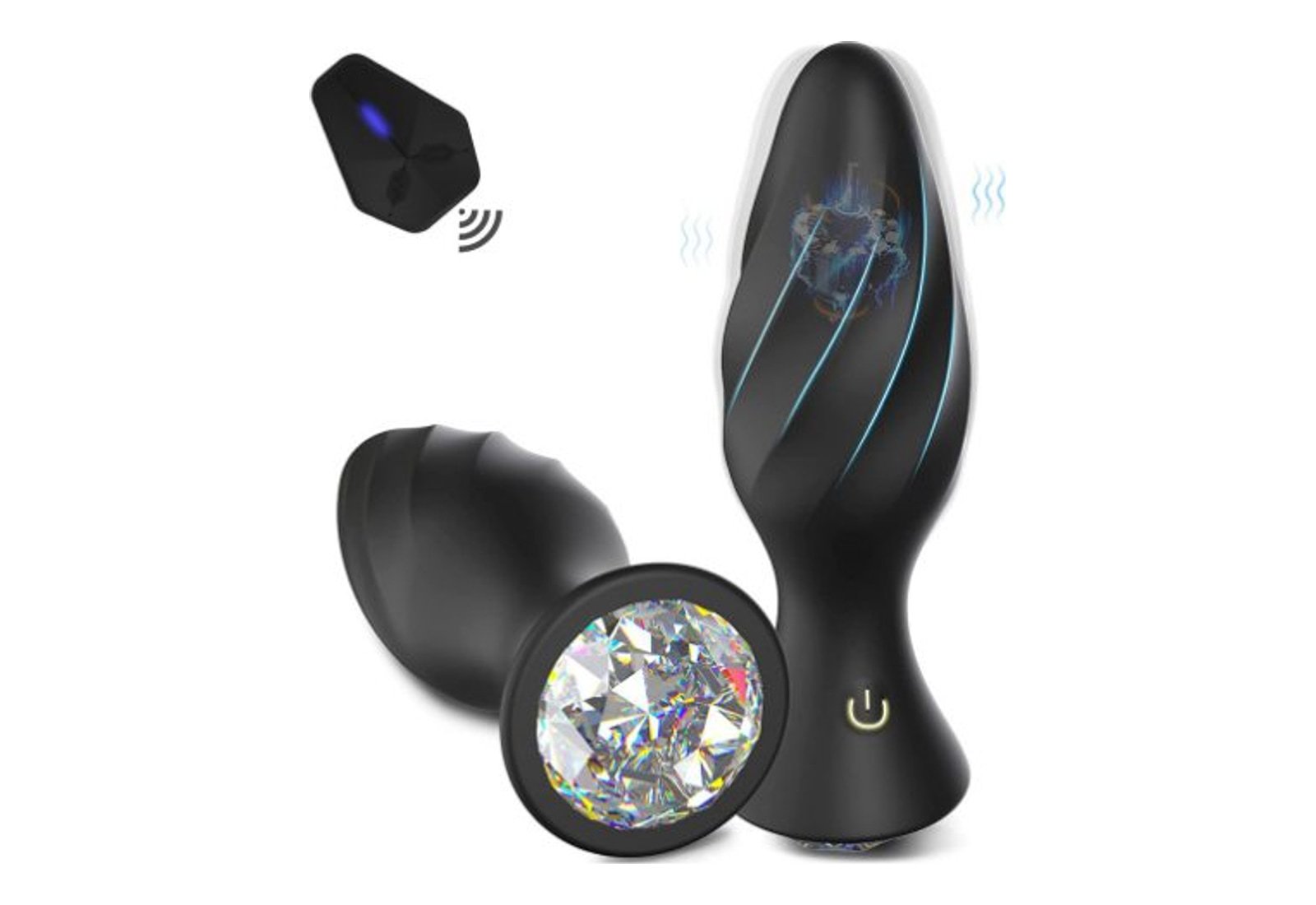 Remote Controlled Vibrating Diamond Butt Plug