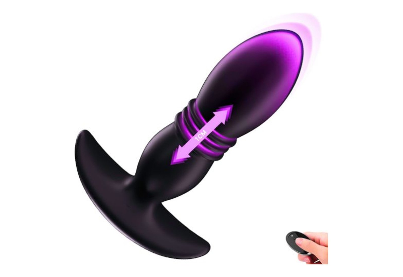 Remote Controlled Thrusting Vibrating Butt Plug