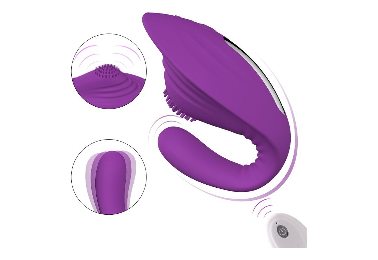 Shell Shape Remote Controlled Wearable Vibrator