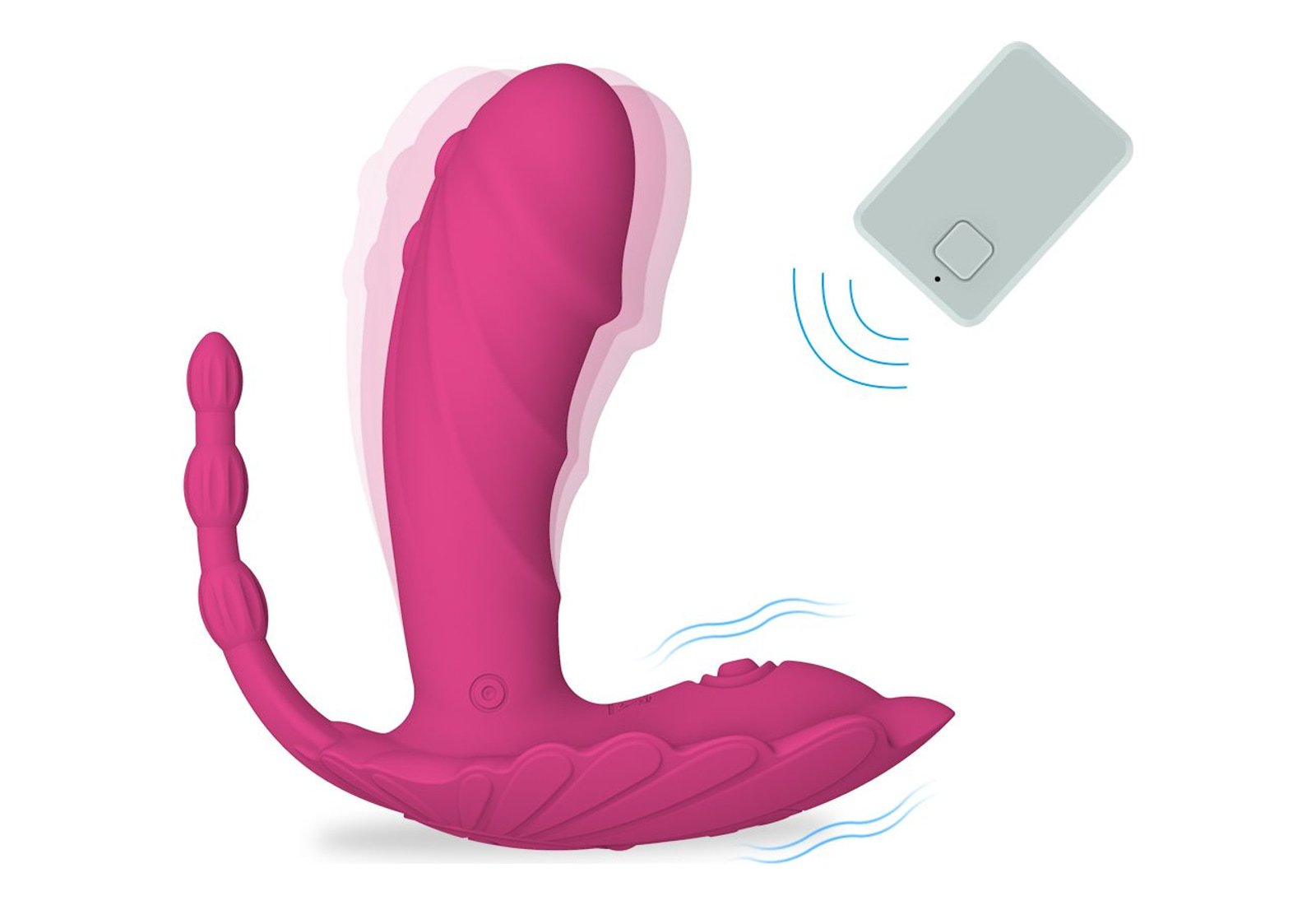 Remote Controlled Dual Motor Wearable Vibrator