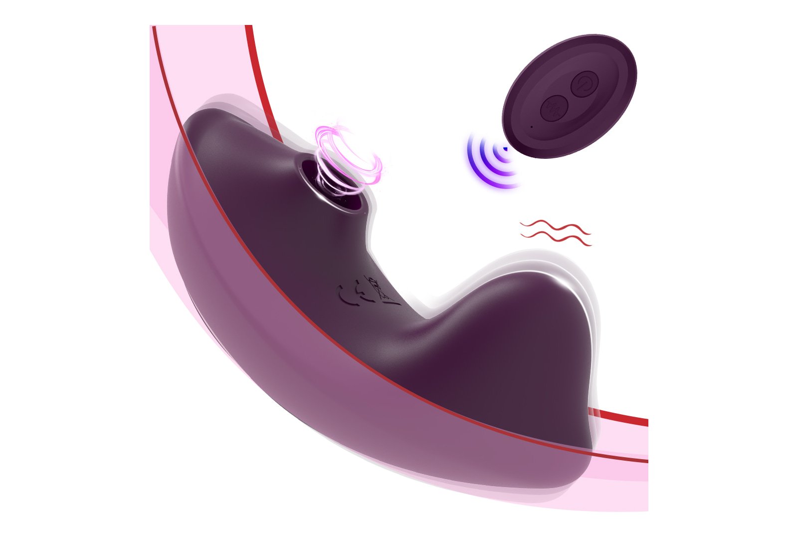 Remote Controlled Suction Wearable Vibrator