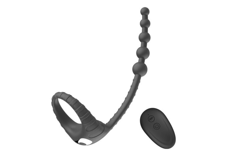Product image of Anal Bead Style Remote Controlled Vibrating Cock Ring, SKU AYW-ALL0595