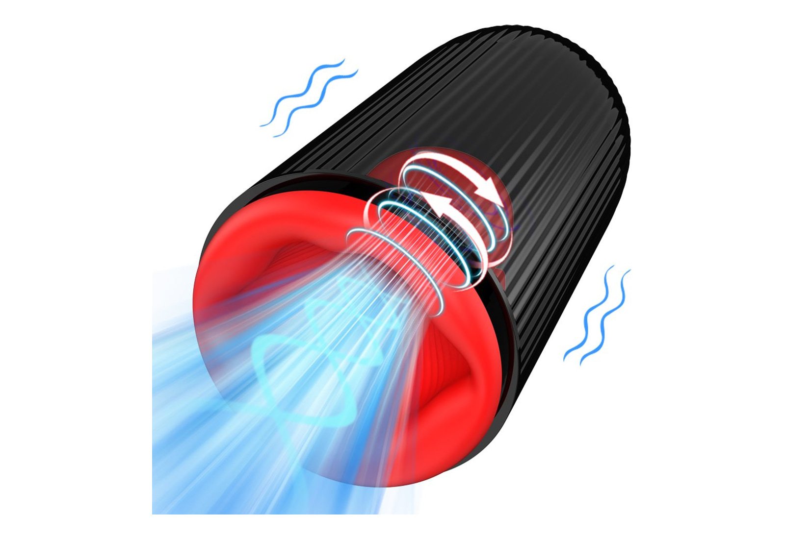 Rotating Suction Vibrating Peristaltic Male Masturbator