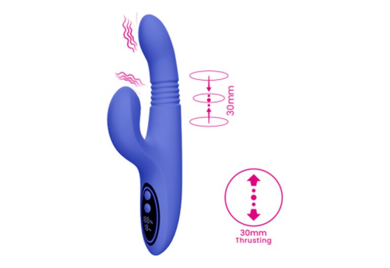 Product image of LED Display Thrusting Rabbit Vibrator, SKU AYW-ALL0824