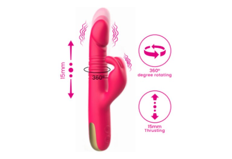 Product image of Thrusting Rotating Rabbit Vibrator, SKU AYW-ALL0841
