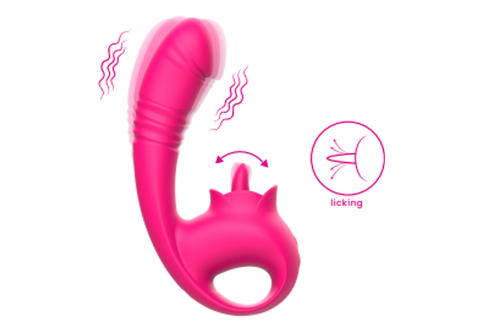 Licking Tongue Shape Vibrator