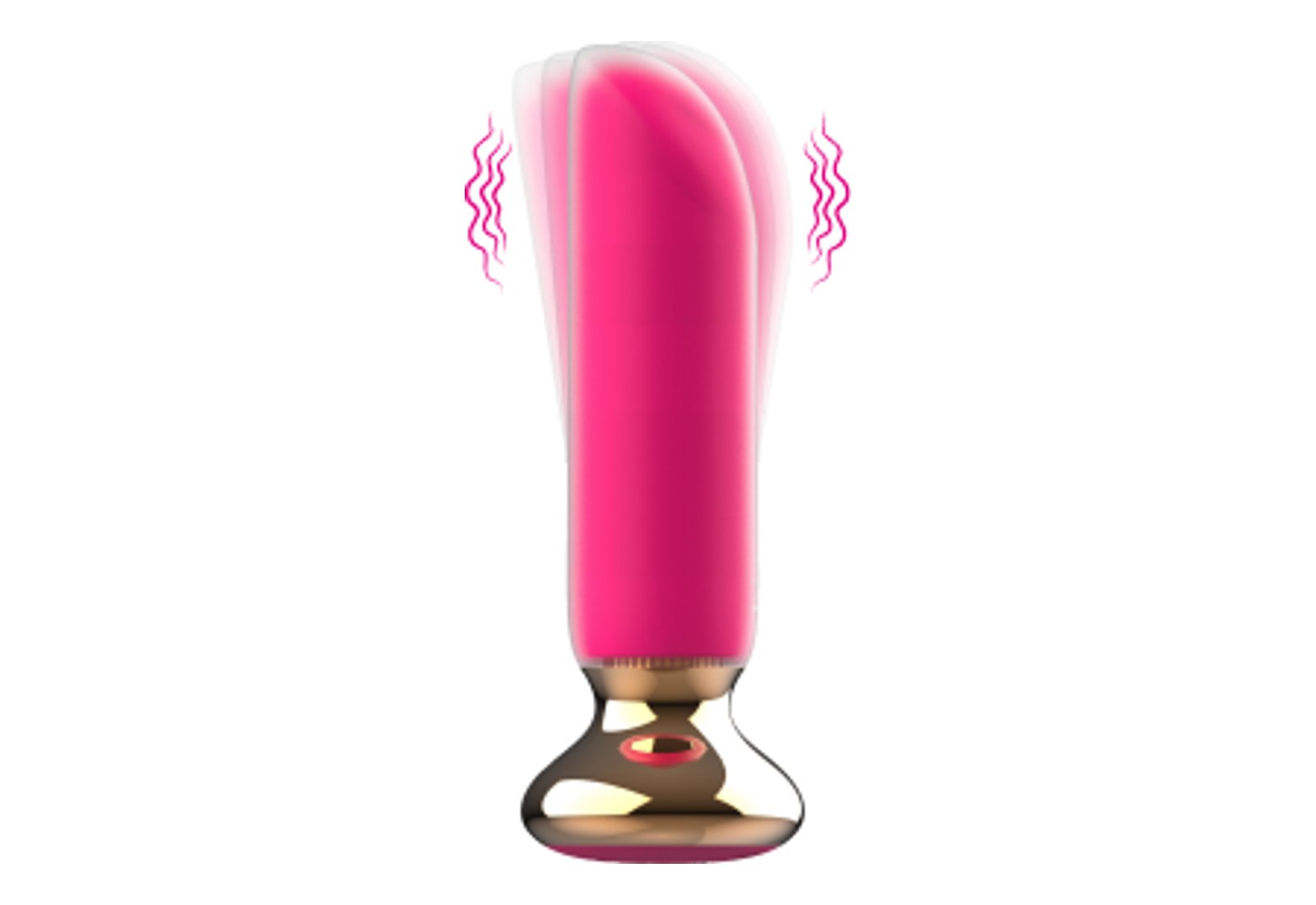 Double Layer Silicone Anal Beads Vibrator