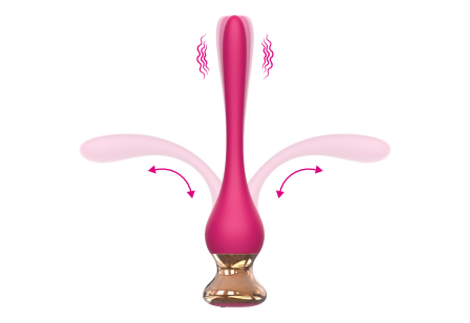 Flexible Portable Pen Style Anal Vibrator