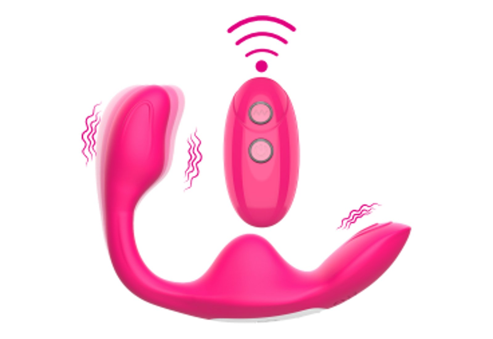 Remote Controlled Dual Motor Wearable Vibrator