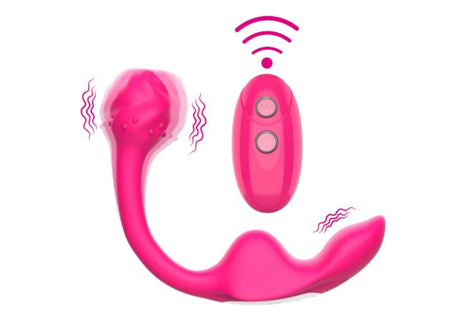 Remote Controlled Dual Motor Wearable Vibrator