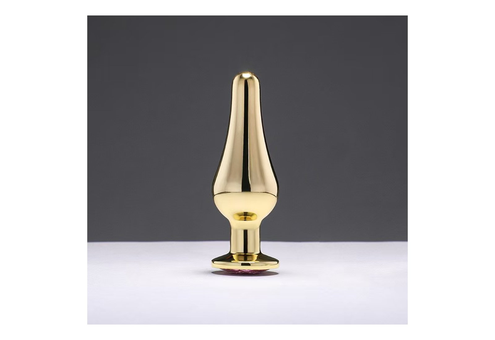 Gold Floral Tip Butt Plug