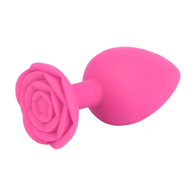 Product image of Pink Rose Silicone Butt Plug, SKU AYW-ALL2116