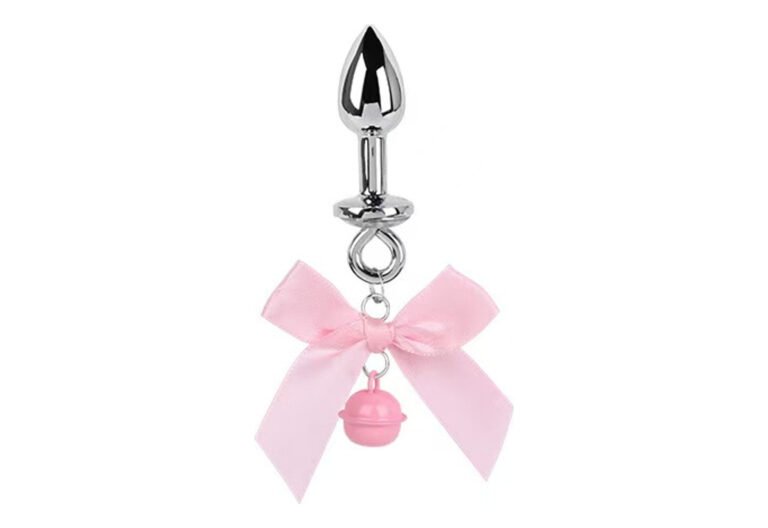 Product image of Pink Bow Bell Butt Plug, SKU AYW-ALL2123