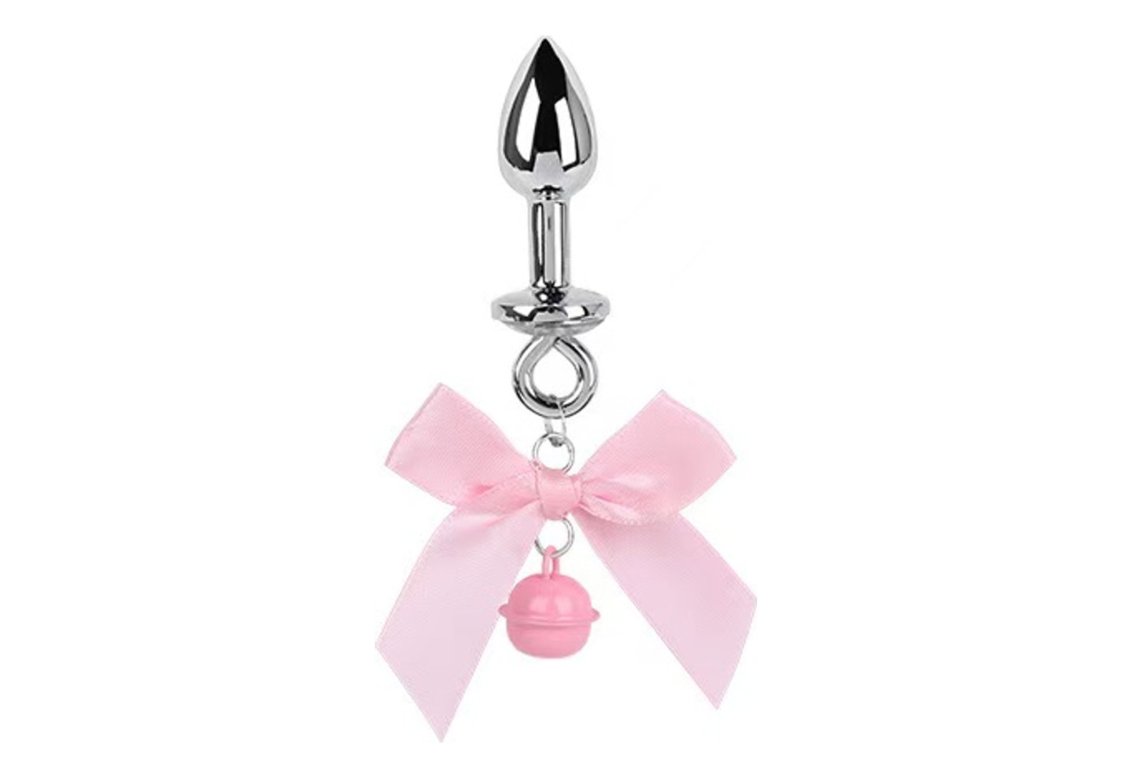 Pink Bow Bell Butt Plug