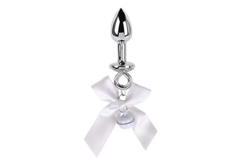 Product image of White Bow Bell Butt Plug, SKU AYW-ALL2124