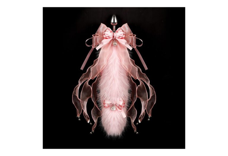 Product image of Cloud Fox Double Bell Pink Tail Butt Plug, SKU AYW-ALL2157