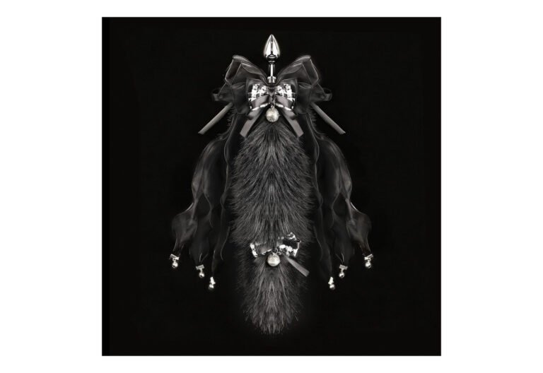 Product image of Double Bell Black Tail Butt Plug, SKU AYW-ALL2159