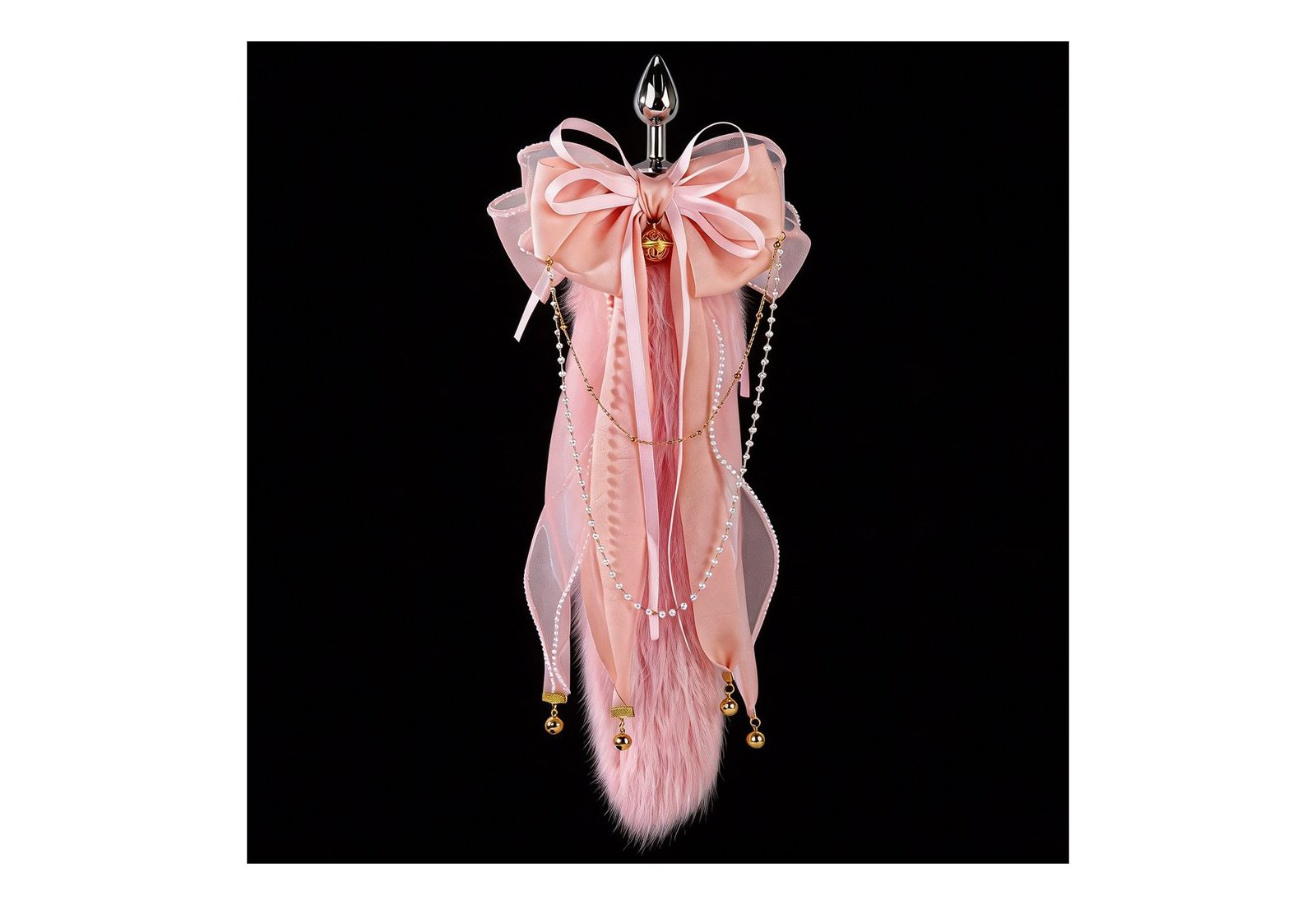 Star Chain Pink Tail Butt Plug
