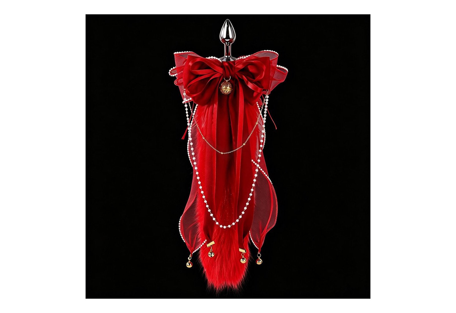Star Chain Red Tail Butt Plug