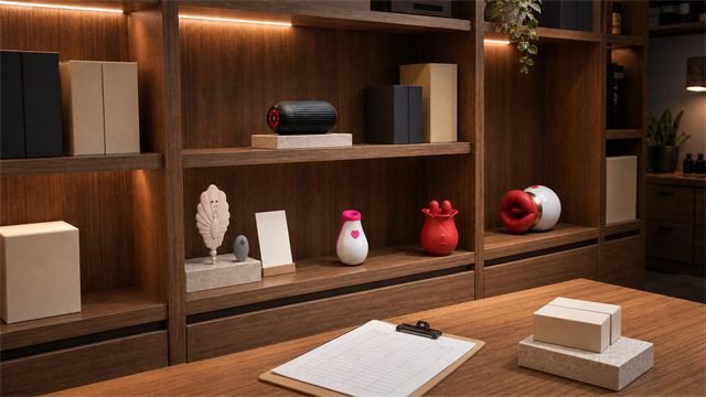 Boutique retailer planning a first sex toy assortment with five distinct product forms and limited packaging